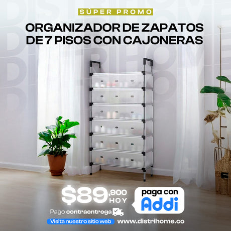 ORGANIZADOR DE ZAPATOS CON CAJONES