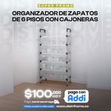 ORGANIZADOR DE ZAPATOS CON CAJONES