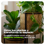 ORGANIZADOR DE PLANTAS METALICO 3 NIVELES DISEÑO 1