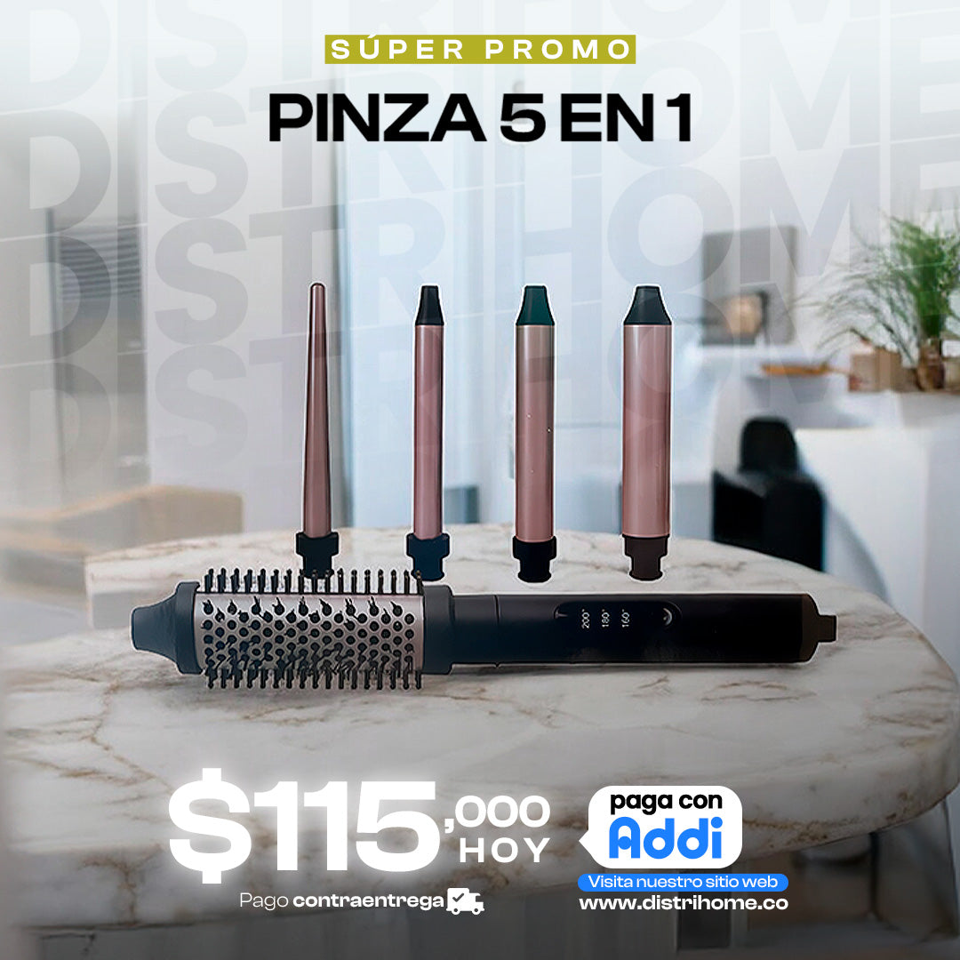 PINZA CEPILLO RIZADORA 5 EN 1