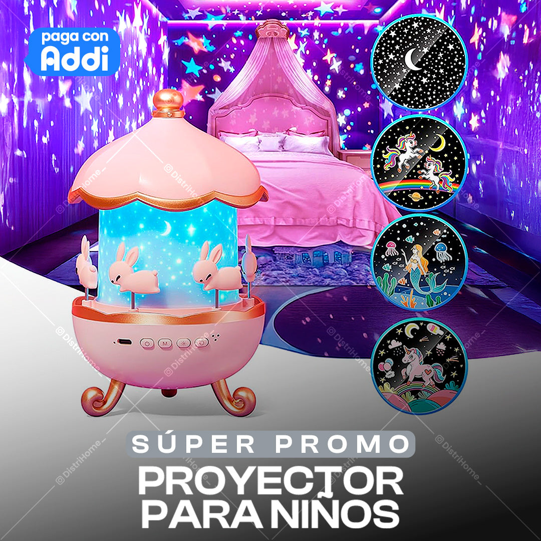 PROYECTOR EN FORMA DE CARRUSEL KIDS