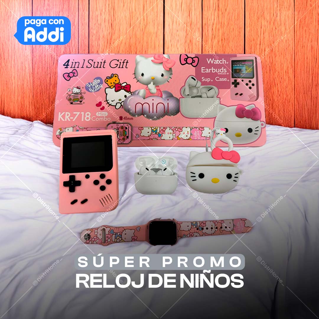 RELOJ NIÑOS+ AUDIFONOS + RELOJ + GAMEBOY
