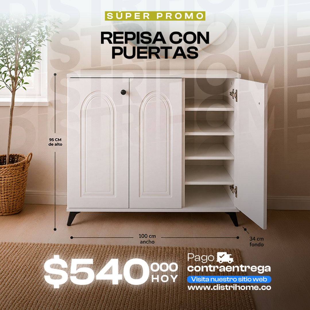 MUEBLE REPISA CON PUERTAS