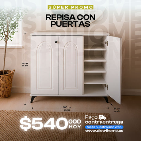 MUEBLE REPISA CON PUERTAS