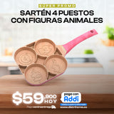 SARTEN 4 PUESTOS ANIMALES