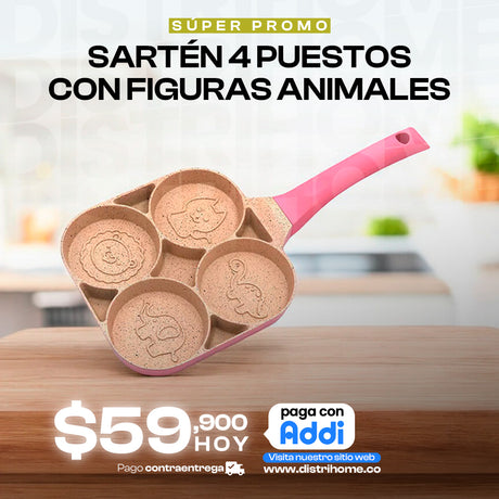 SARTEN 4 PUESTOS ANIMALES
