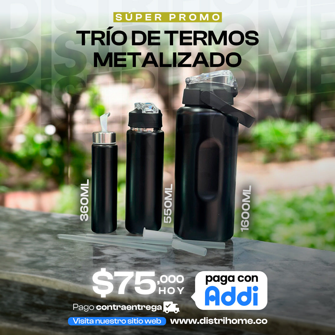 TRIO DE TERMO METALIZADO
