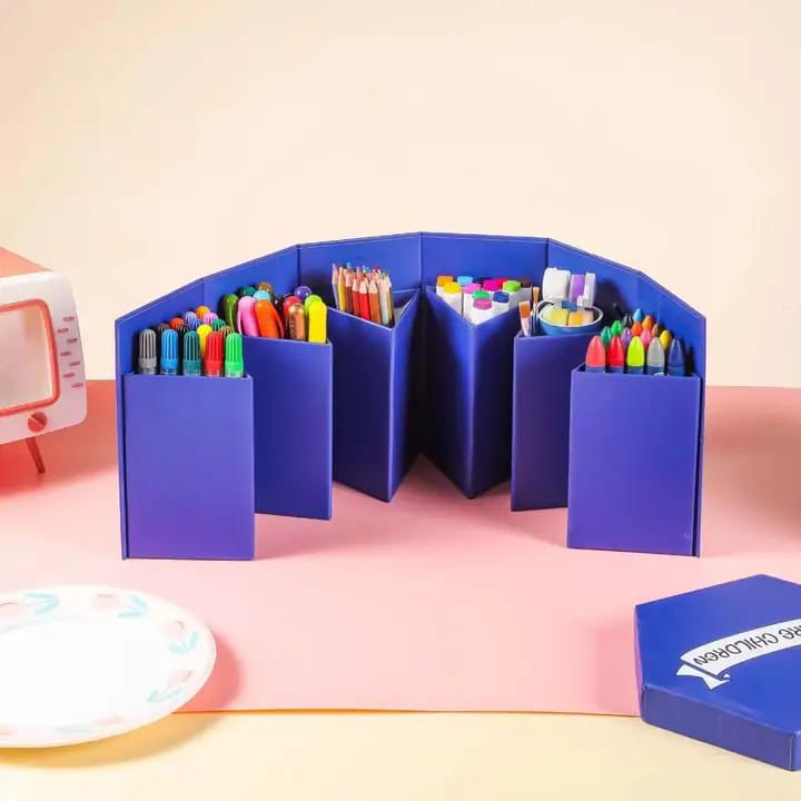 CAJA PLEGABLE DE MARCADORES Y COLORES
