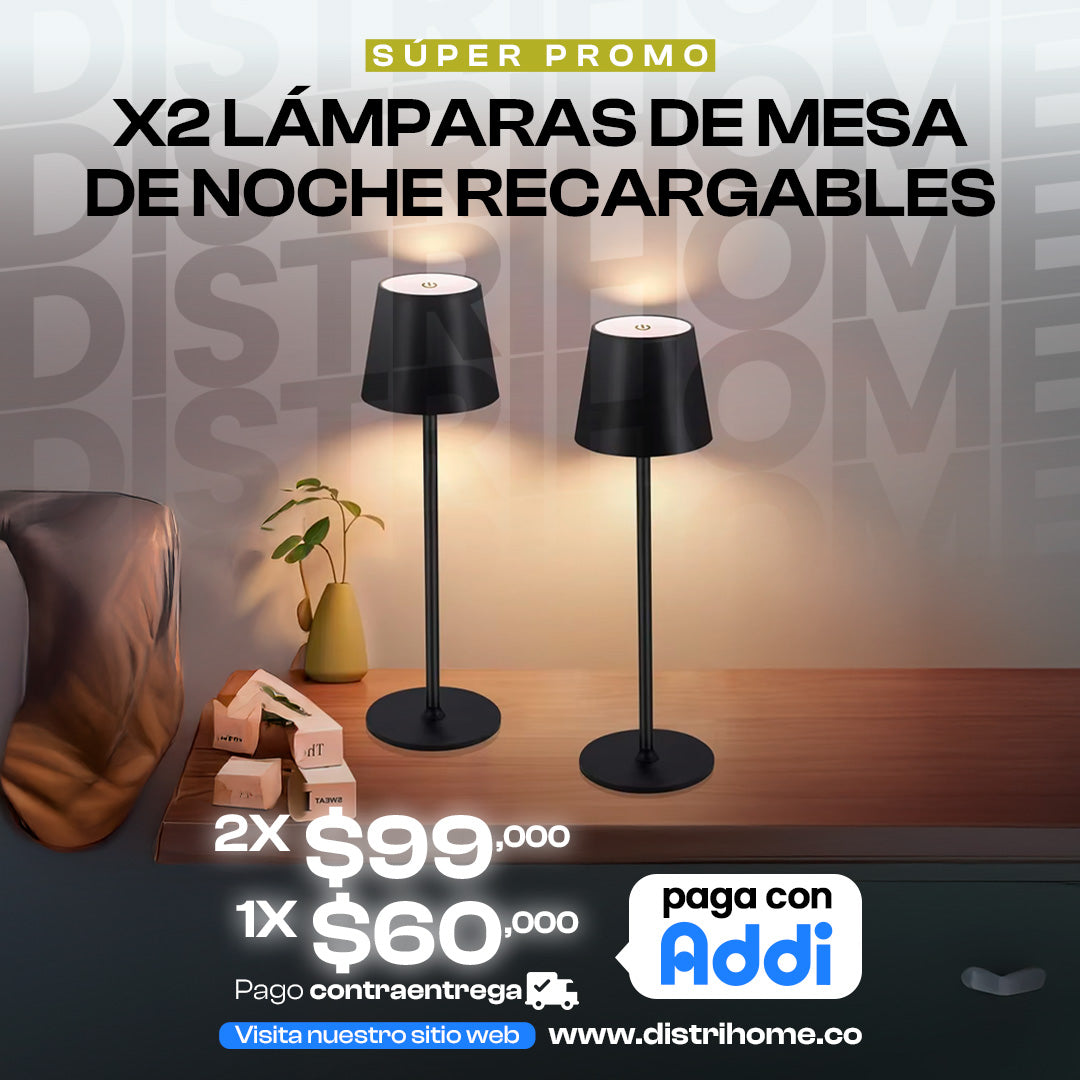 LAMPARA DE MESA RECARGABLE