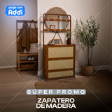 ZAPATERO + PERCHERO DE MADERA