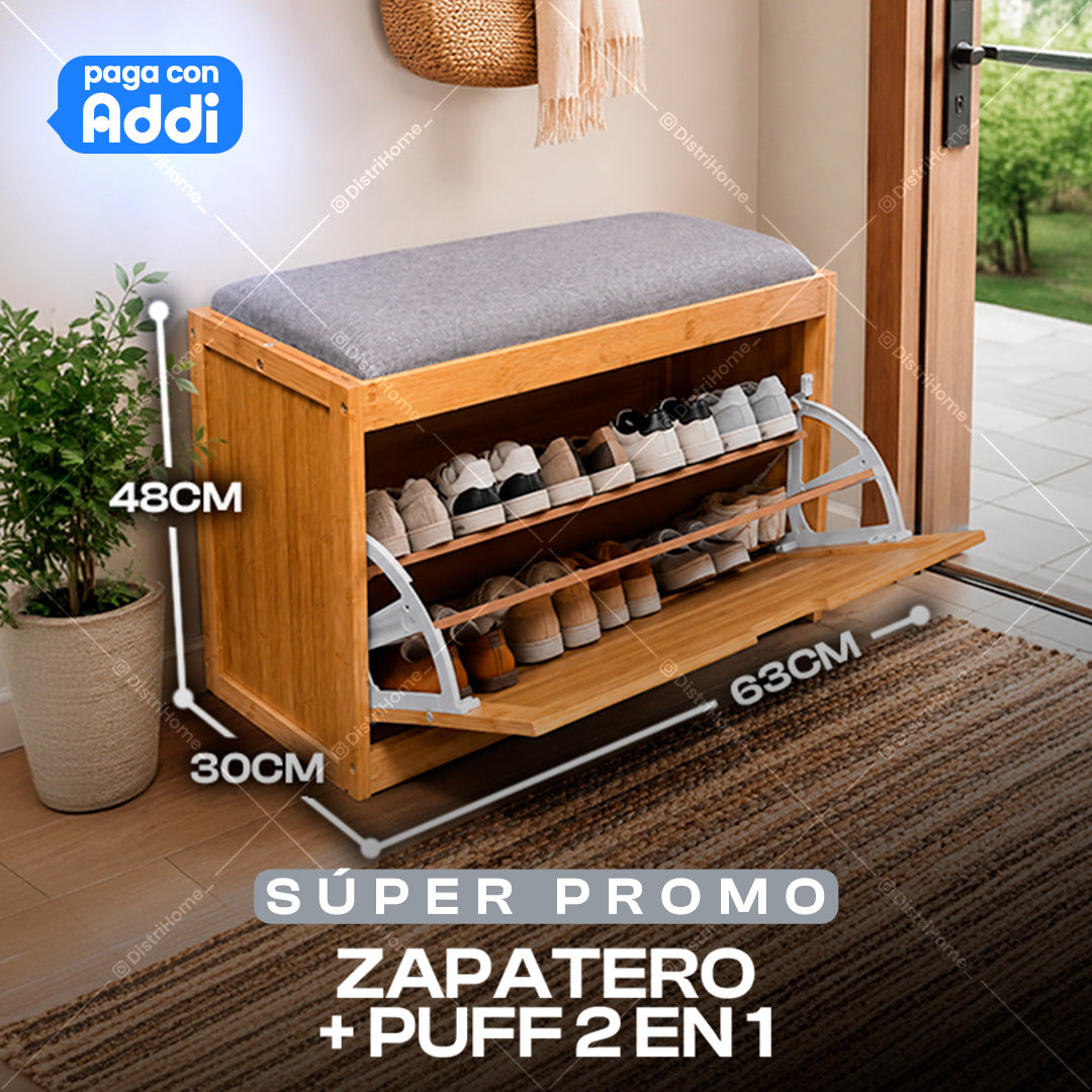 PUFF ZAPATERO 2 EN 1