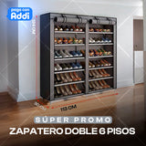 ORGANIZADOR DE ZAPATOS DOBLE 6 NIVELES