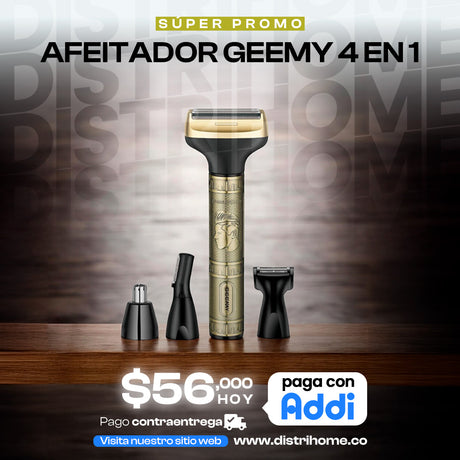 AFEITADOR GEEMY 4 EN 1 HOMBRE