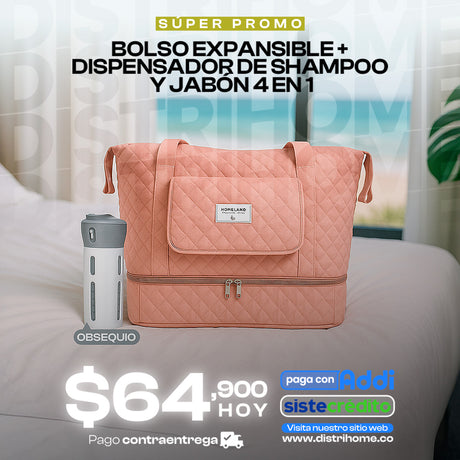 COMBO BOLSO EXPANSIBLE + OBSEQUIO
