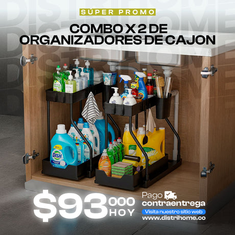 COMBO X2 DE ORGANIZADORES DE CAJON