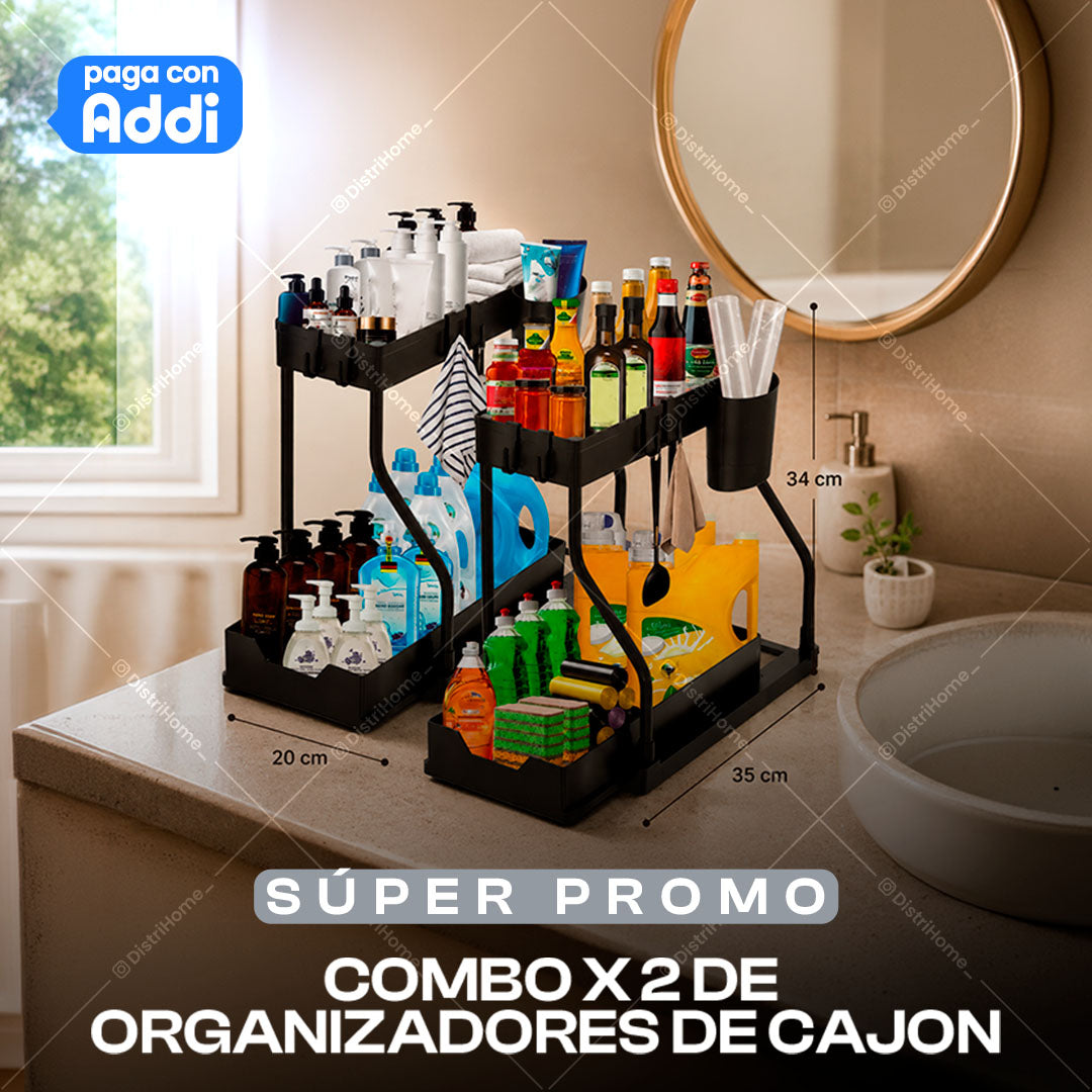 COMBO X2 DE ORGANIZADORES DE CAJON