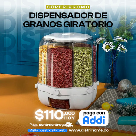 GRANDE DISPENSADOR DE GRANO GIRATORIO