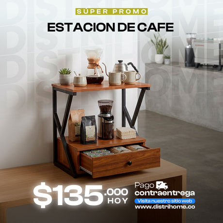 ESTANTERIA DE ESTACION DE CAFE