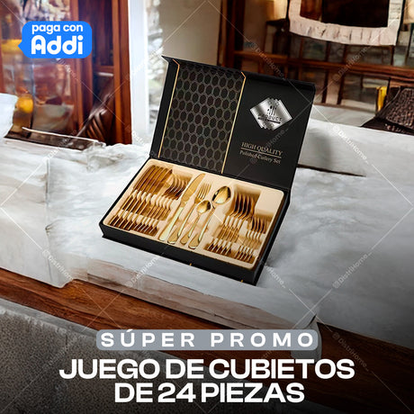 JUEGO DE CUBIERTOS X24