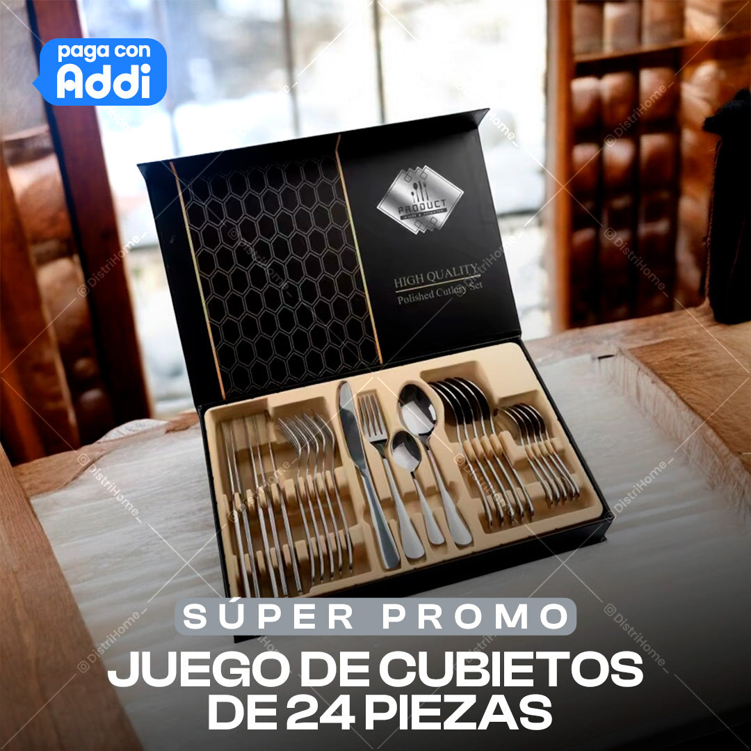 JUEGO DE CUBIERTOS X24