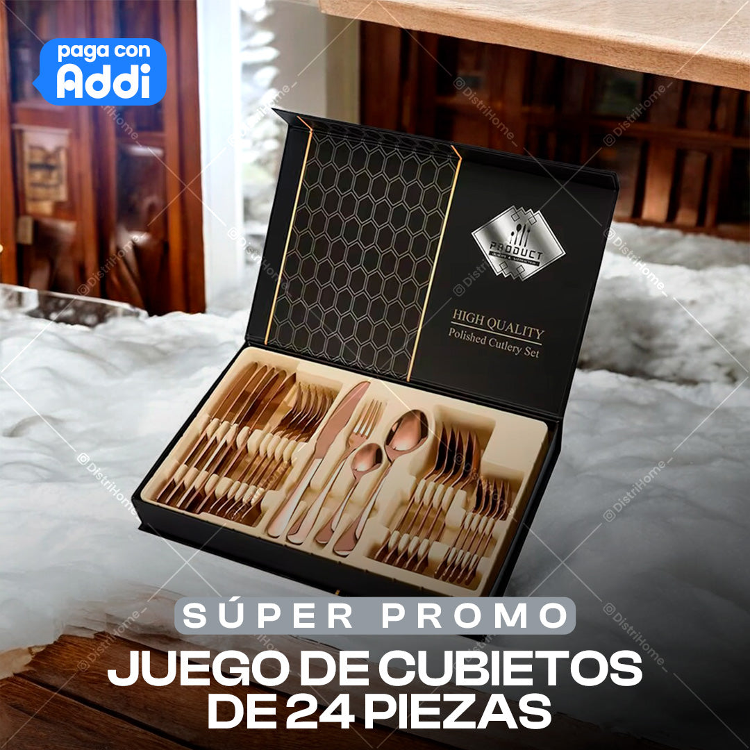 JUEGO DE CUBIERTOS X24