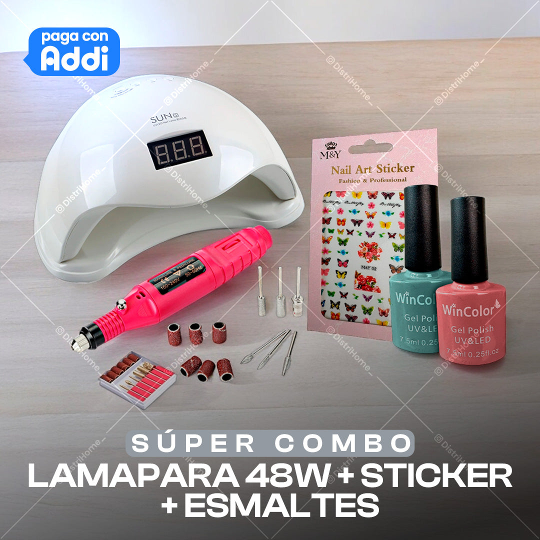 COMBO 48W + STICKER + ESMALTES