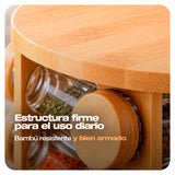 CONDIMENTERO MADERA GIRATORIO
