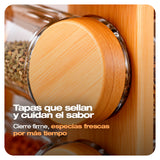CONDIMENTERO MADERA GIRATORIO
