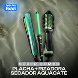 Combo plancha Aguacate + Cepillo Aguacate + Rizadora tubo aguacate