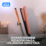 Combo Rizadora Pinza + Plancha Keratina
