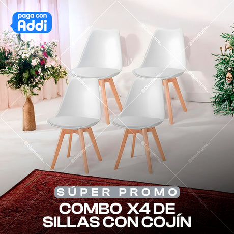 SILLAS X4 COMEDOR