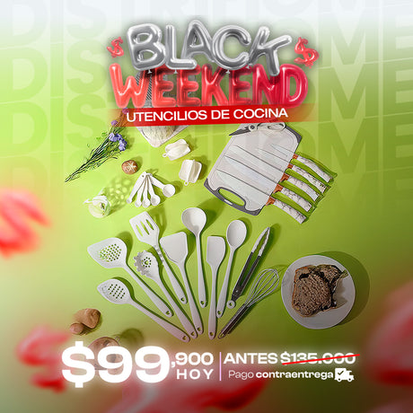 UTENSILIOS DE COCINA 25 PIEZAS MARMOL