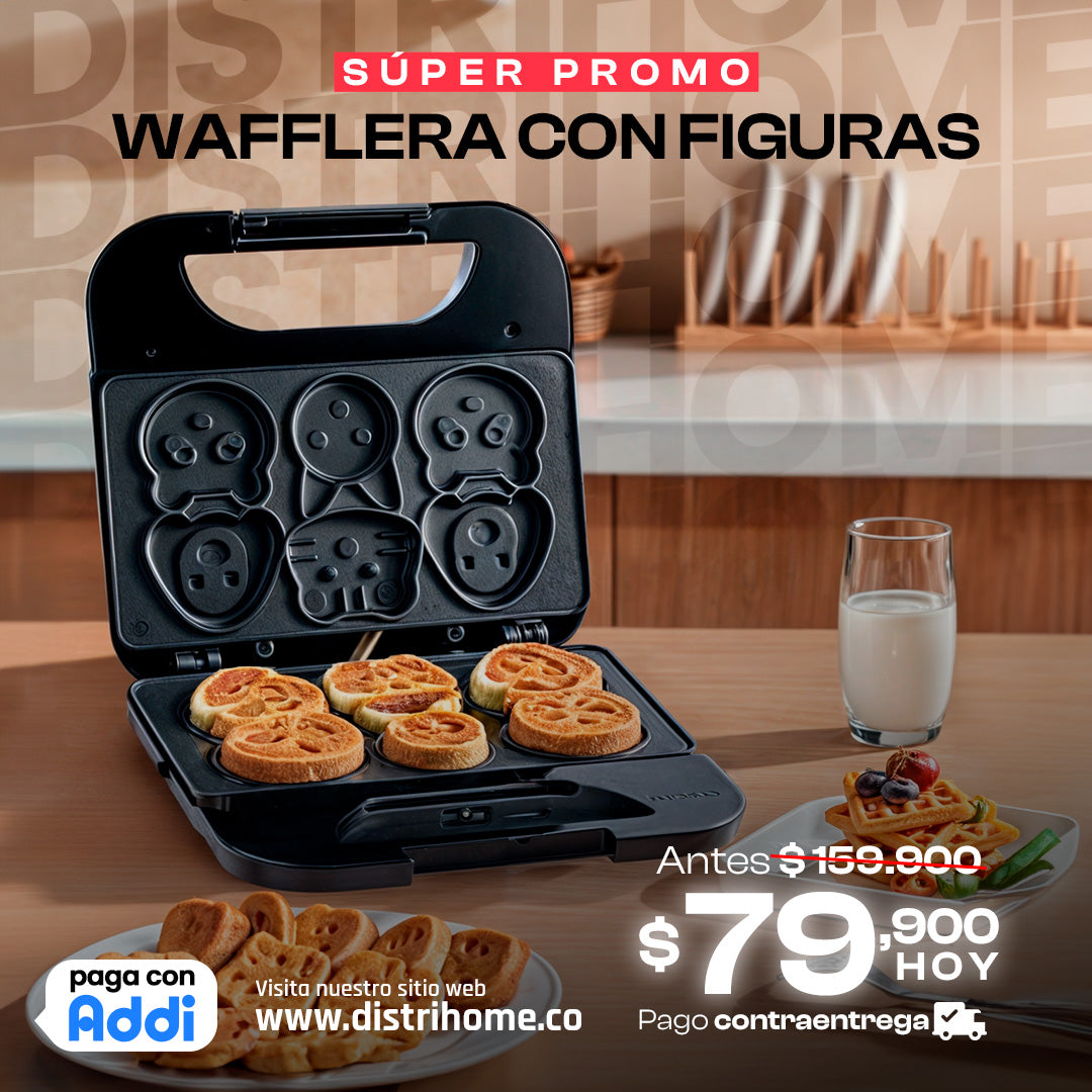 MÁQUINA WAFLERA Y GALLETAS FIGURAS